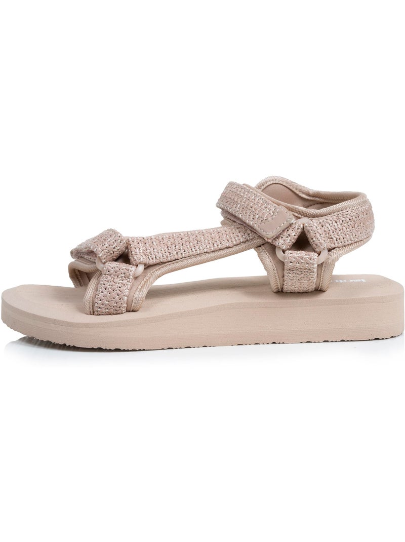Sandalias Suela cómoda y ligera de 3,5 cm, Sandalias para playa, piscina, senderismo  Isotoner Beige - Kiabi