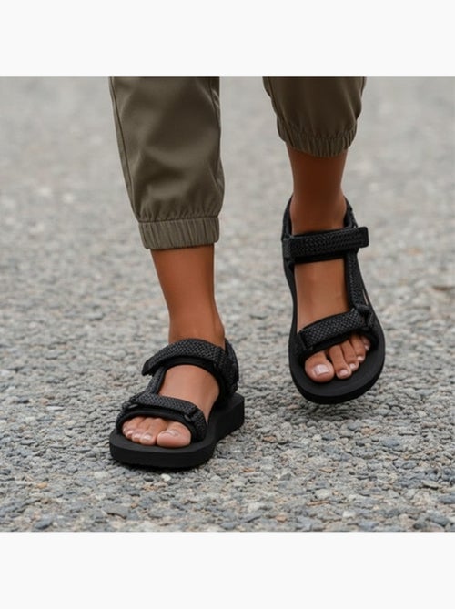Sandalias Suela cómoda y ligera de 3,5 cm, Sandalias para playa, piscina, senderismo  Isotoner - Kiabi