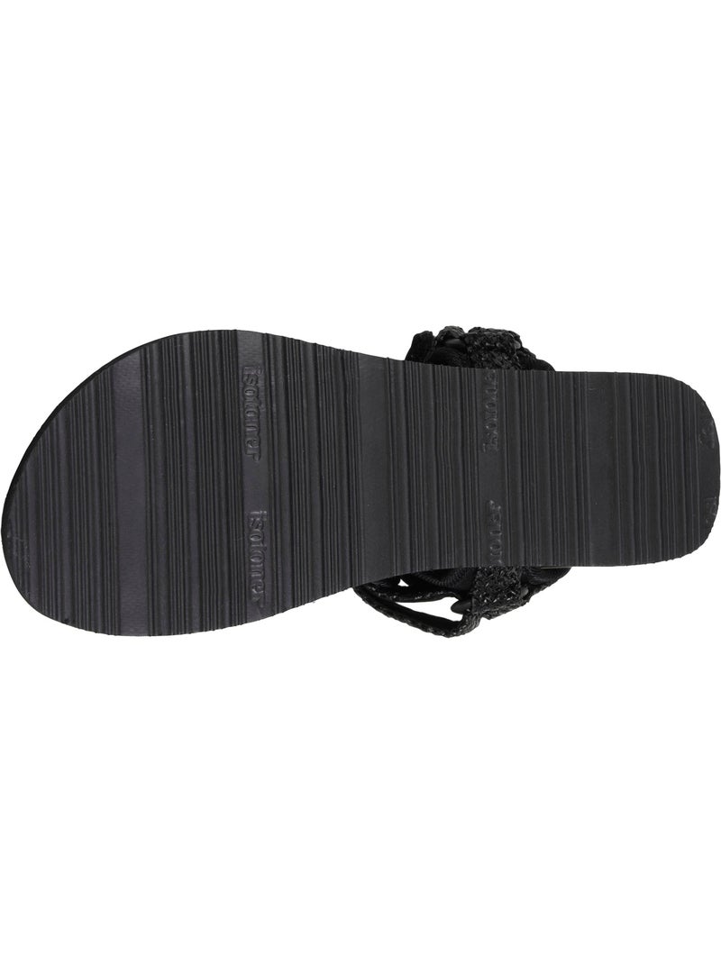 Sandalias Suela cómoda y ligera de 3,5 cm, Sandalias para playa, piscina, senderismo  Isotoner Negro - Kiabi
