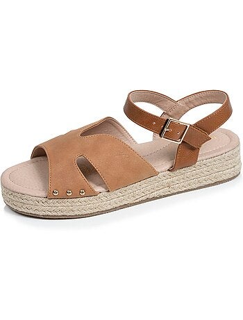 Sandalias suela con memoria de forma tacón de 3,5 cm Isotoner