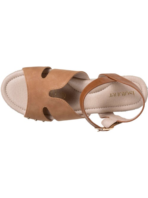 Sandalias suela con memoria de forma tacón de 3,5 cm  Isotoner - Kiabi