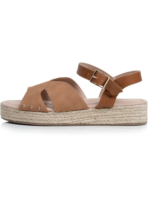 Sandalias suela con memoria de forma tacón de 3,5 cm  Isotoner - Kiabi