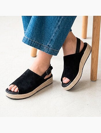 Sandalias suela con memoria de forma tacón de 3,5 cm Isotoner