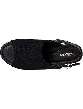 Sandalias suela con memoria de forma tacón de 3,5 cm Isotoner