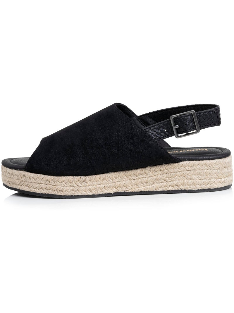 Sandalias suela con memoria de forma tacón de 3,5 cm  Isotoner Negro - Kiabi