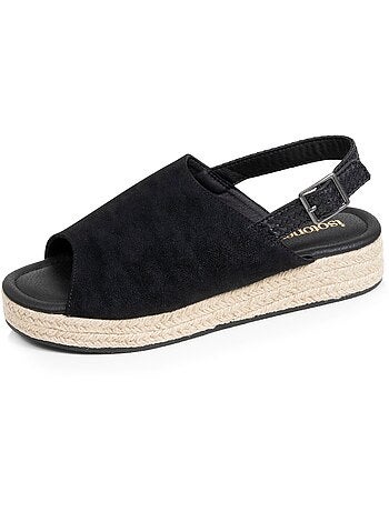 Sandalias suela con memoria de forma tacón de 3,5 cm