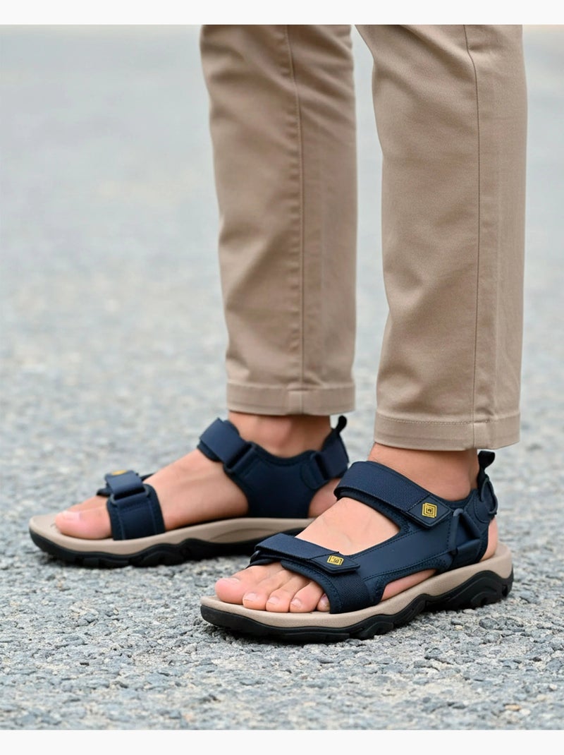 Sandalias Suela deportiva, cómoda y ligera, Sandalias de playa, Sandalias de piscina,  Isotoner Azul marino - Kiabi