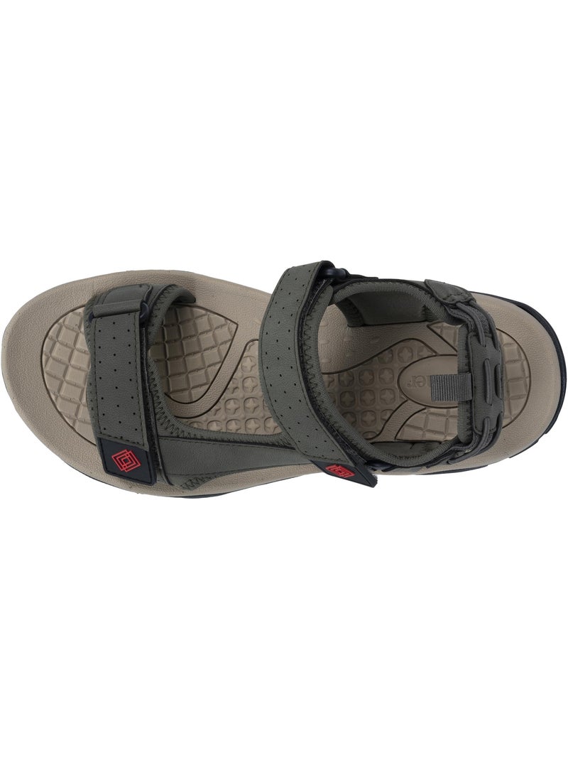 Sandalias suela deportiva, cómoda y ligera, sandalias para playa, piscina, Caqui - Kiabi