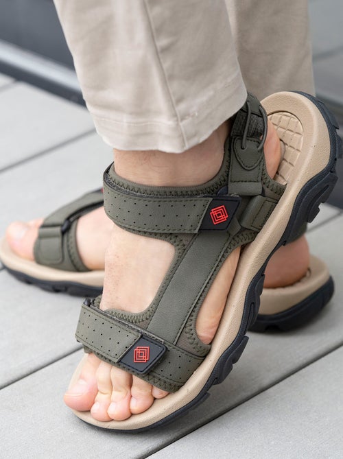 Sandalias Suela deportiva, cómoda y ligera, Sandalias para playa, piscina,  Isotoner - Kiabi