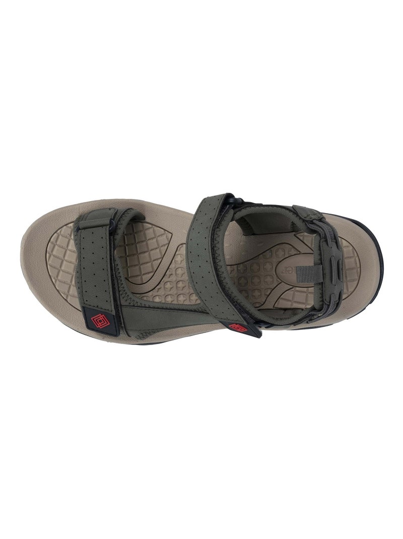 Sandalias Suela deportiva, cómoda y ligera, Sandalias para playa, piscina,  Isotoner Caqui - Kiabi