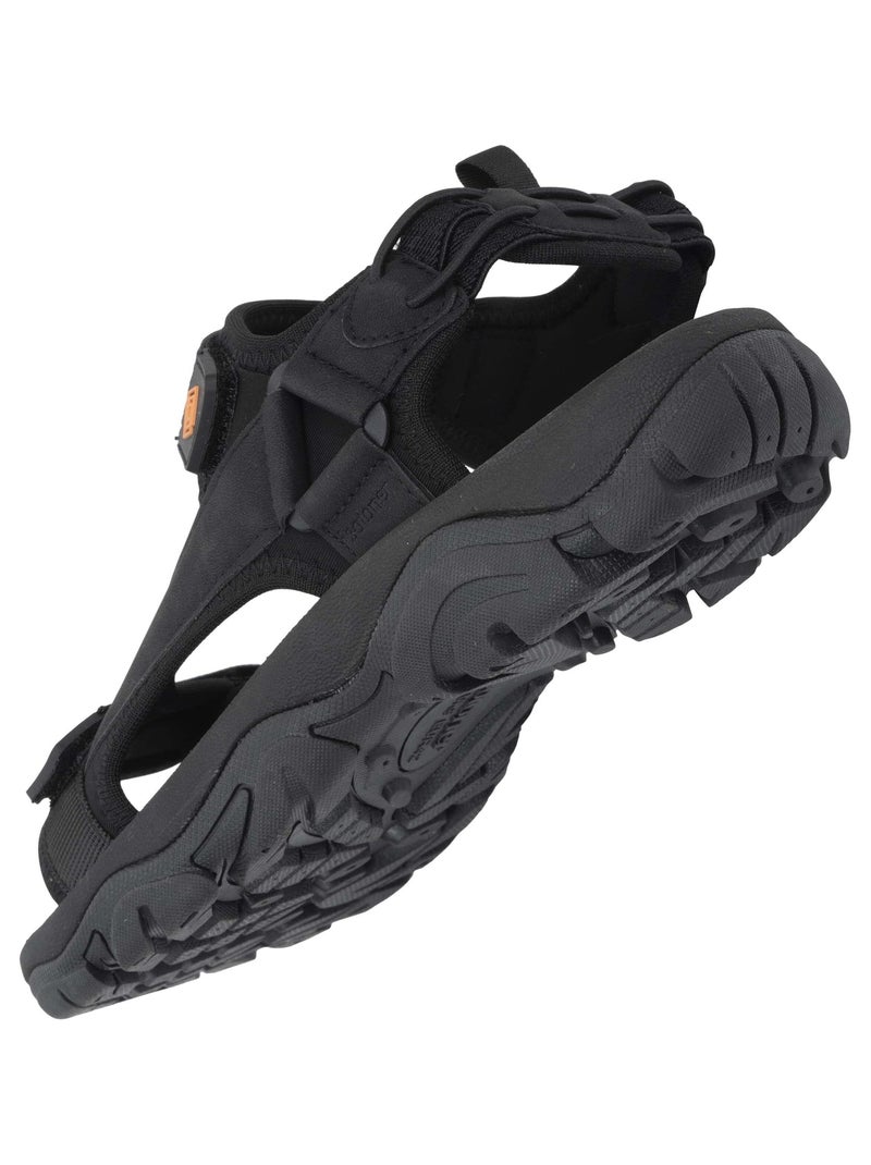 Sandalias Suela deportiva, cómoda y ligera, Sandalias para playa, piscina,  Isotoner Negro - Kiabi