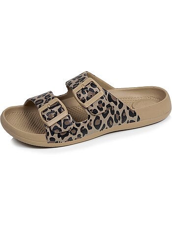 Sandalias suela extraflexible y ligera, parche ultra cómodo en el talón Isotoner