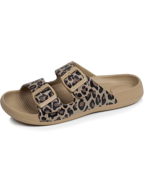 Sandalias suela extraflexible y ligera, parche ultra cómodo en el talón  Isotoner - Kiabi