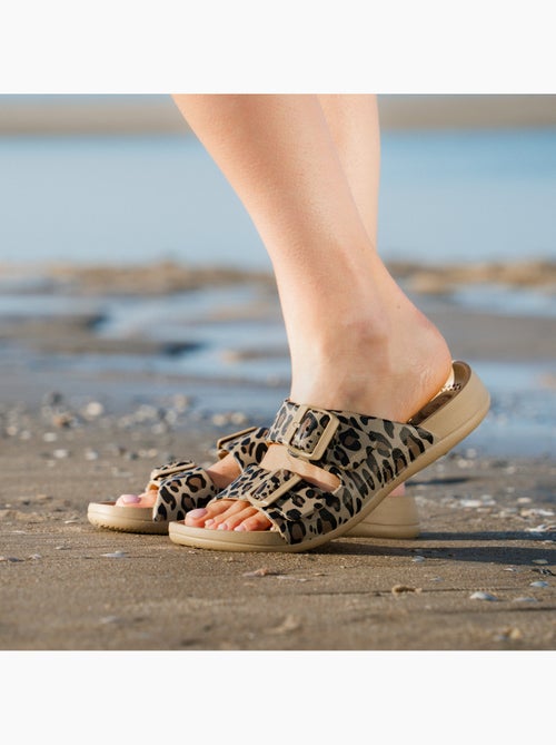 Sandalias suela extraflexible y ligera, parche ultra cómodo en el talón  Isotoner - Kiabi