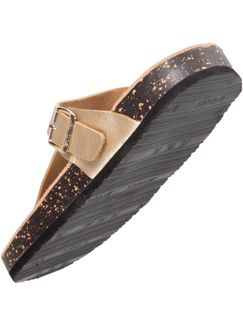 Sandalias suelas ultracómodas, flexibles y ligeras  isotoner Dorado/Oro - Kiabi
