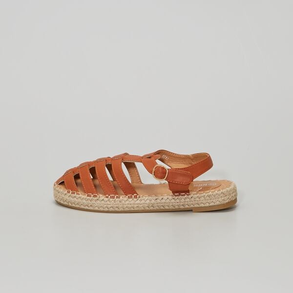 Sandalias tipo romanas sintéticas Mujer talla 34 a 48 - BEIGE - Kiabi -  18,00€