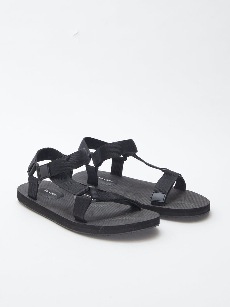 Sandalias tipo trekking NEGRO - Kiabi