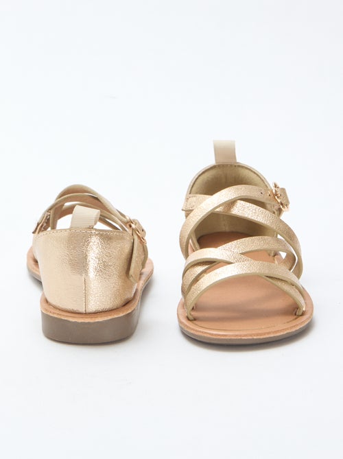 Sandalias tiras lisas - Kiabi