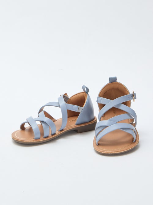 Sandalias tiras lisas - Kiabi