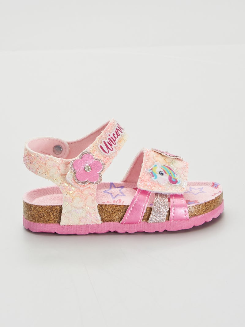 Sandalias 'unicornio' rosa - Kiabi