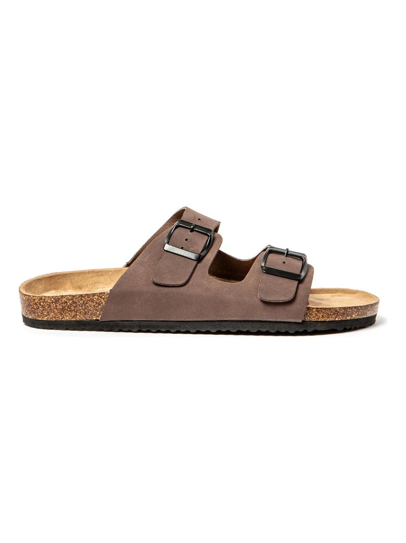 Sandalias Unisex con suela de goma Marrón - Kiabi