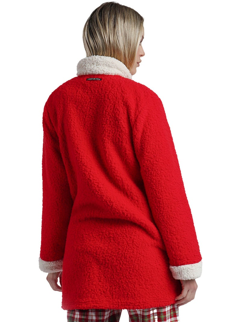 SANTORO GORJUSS Bata Manga Larga Calentita Undone para Mujer Rojo - Kiabi