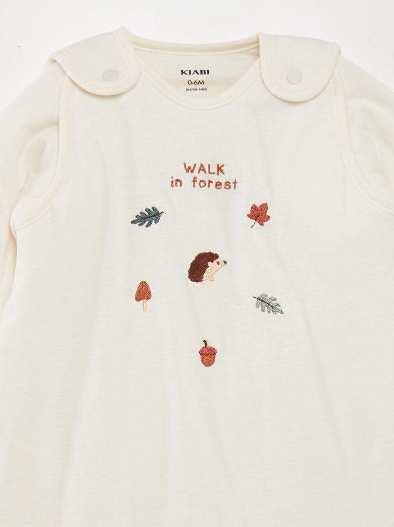 Saquito abrigado para bebé - TOG 2 BLANCO - Kiabi