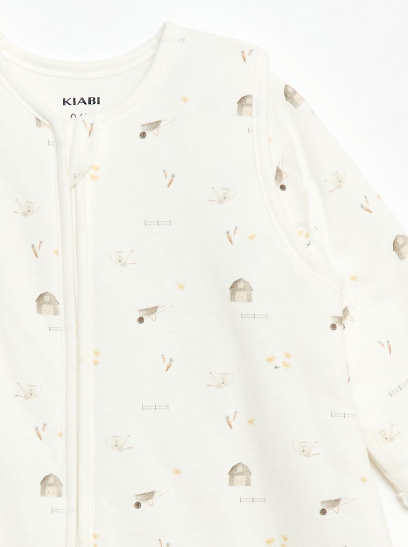 Saquito abrigado para bebé - TOG 2 Blanco - Kiabi