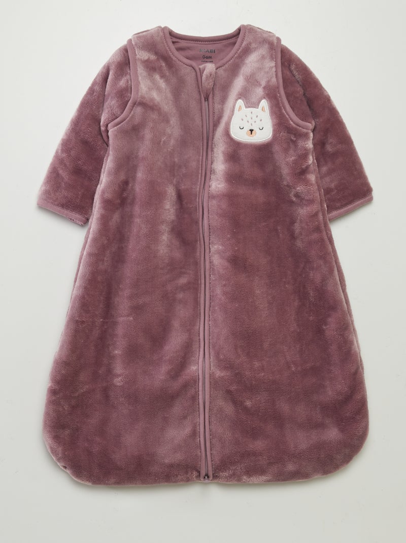 Saquito abrigado para bebé - TOG 3 PURPURA - Kiabi