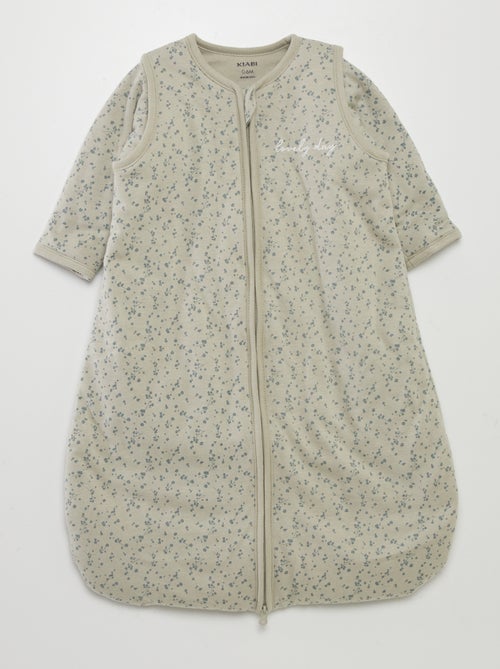 Saquito abrigado para bebé con estampado de flores  - TOG 2 - Kiabi