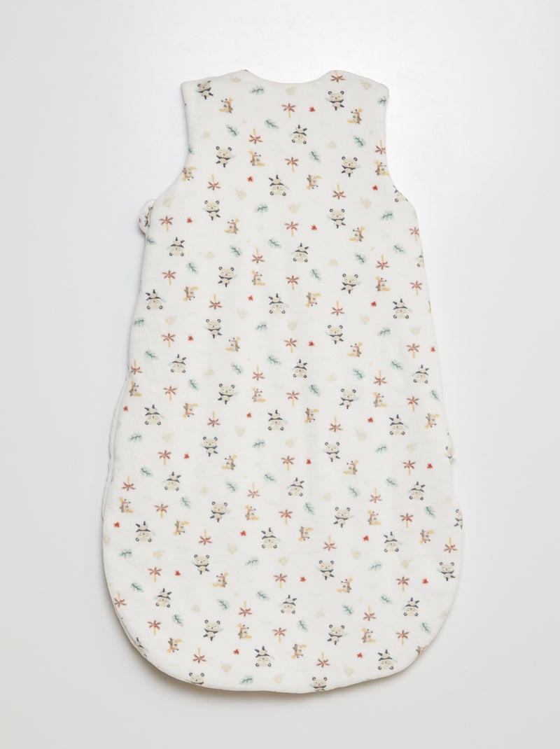 Saquito cálido sin mangas estampado - TOG 3 BEIGE - Kiabi