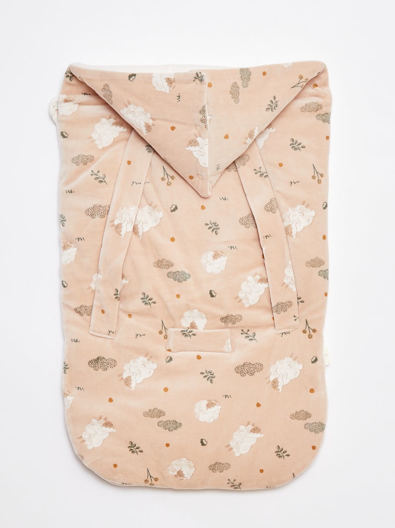 Saquito de bebé cálido con asiento de coche Beige - Kiabi