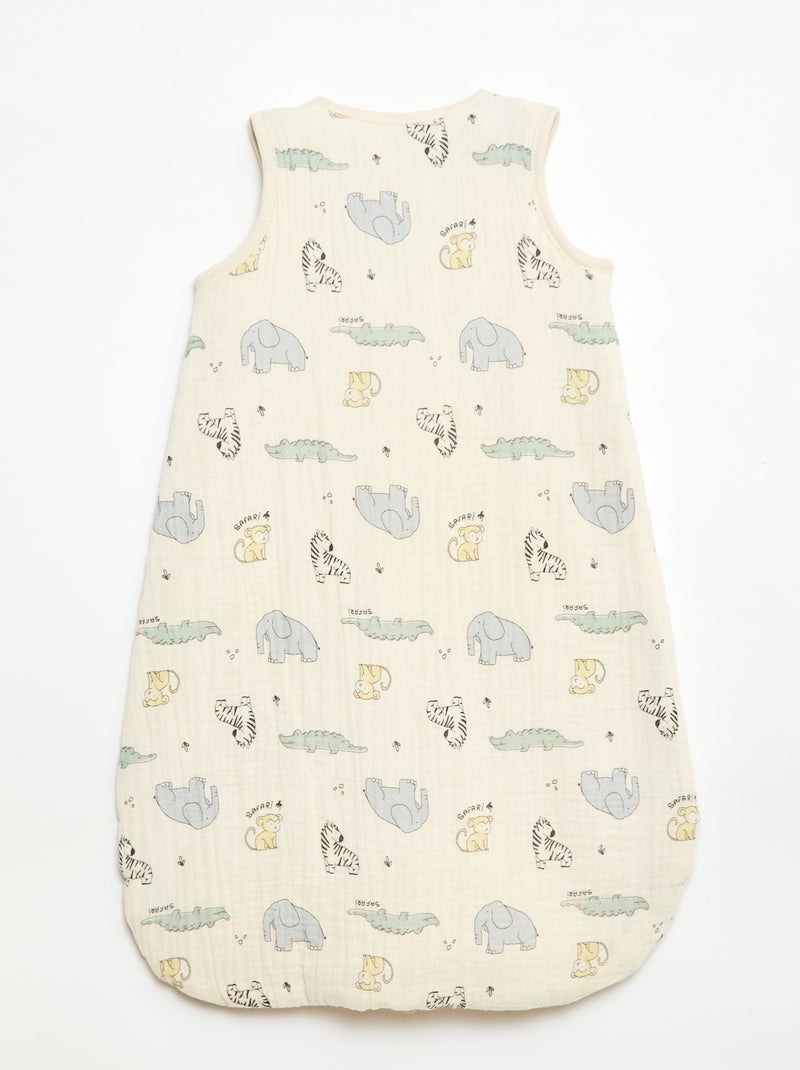 Saquito de dormir de bebé sin mangas con cremallera de algodón TOG 2 Beige - Kiabi