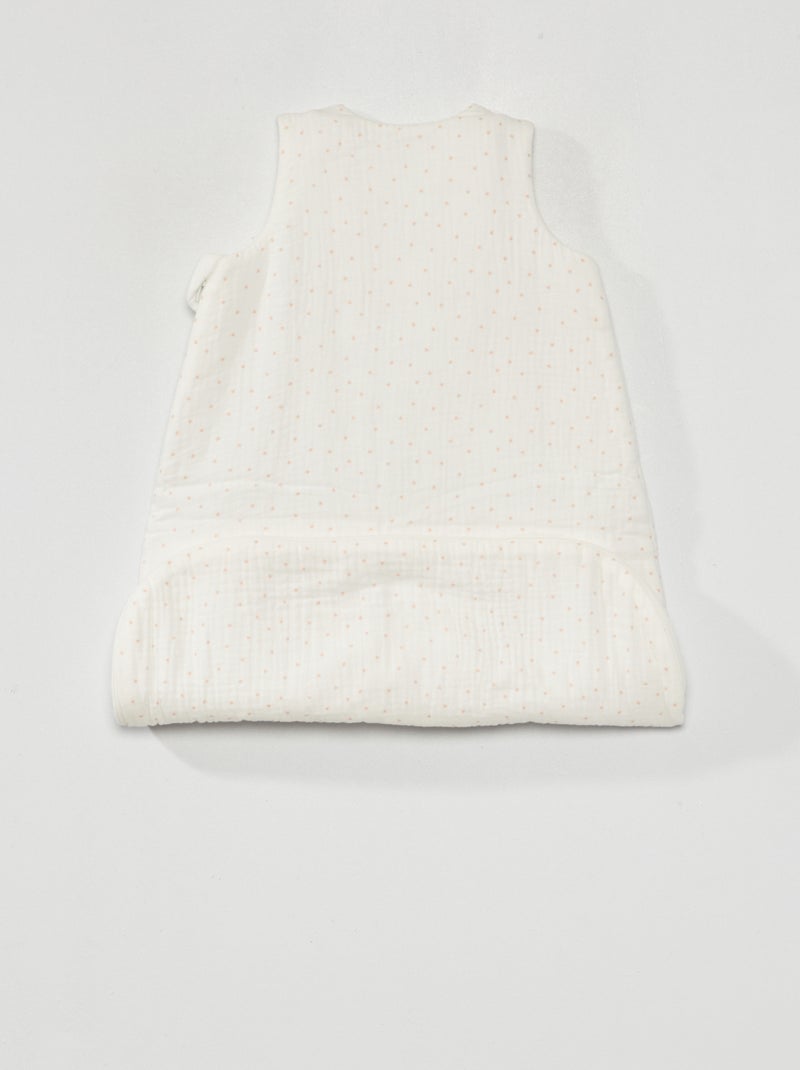 Saquito enguatado sin mangas BLANCO - Kiabi