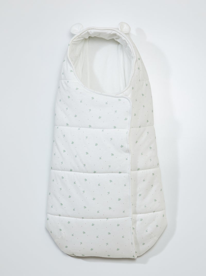 Saquito estampado para bebé Saquito de paseo BLANCO - Kiabi