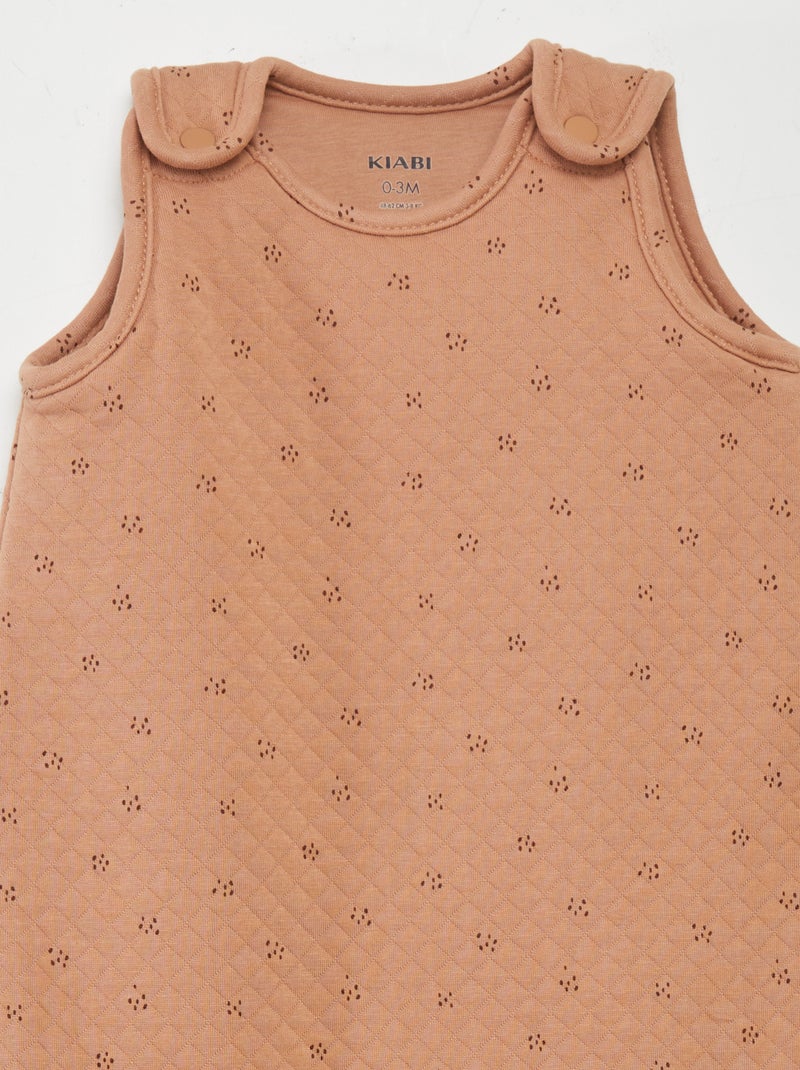 Saquito ligeramente acolchado para bebé MARRON - Kiabi