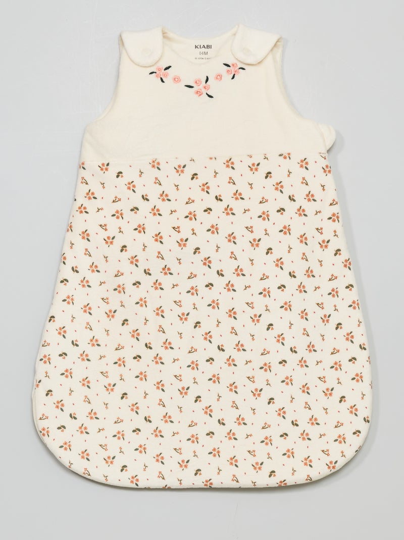 Saquito polar con estampado BLANCO - Kiabi