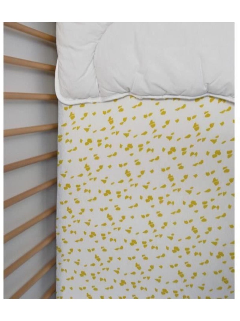 S?bana bajera de punto infantil con estampado sabana Amarillo - Kiabi