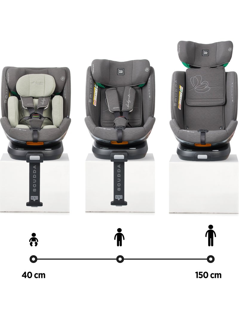 Scudda I-Size Isofix Rotatoria 40-150 cm Babyauto - OLIVE Verde oscuro - Kiabi