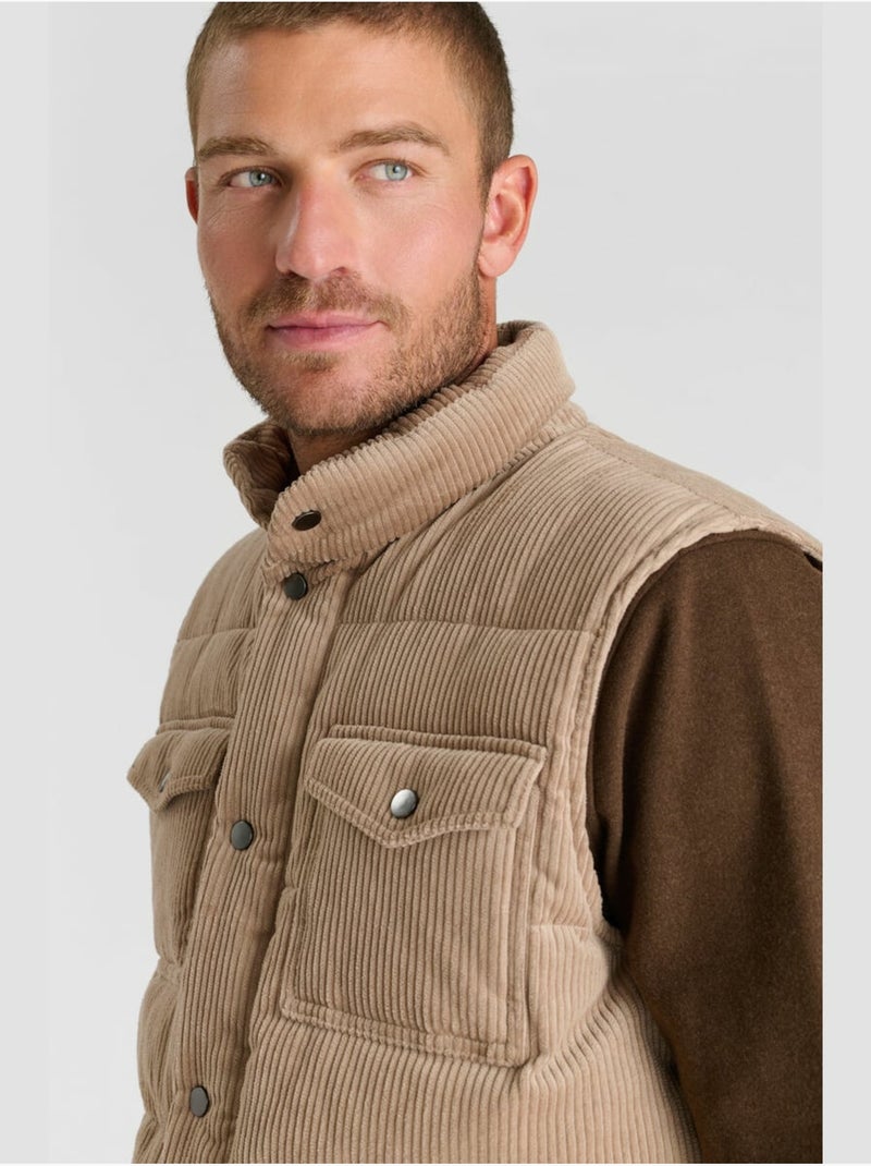 Sely chaqueta de plumas sin mangas Beige - Kiabi