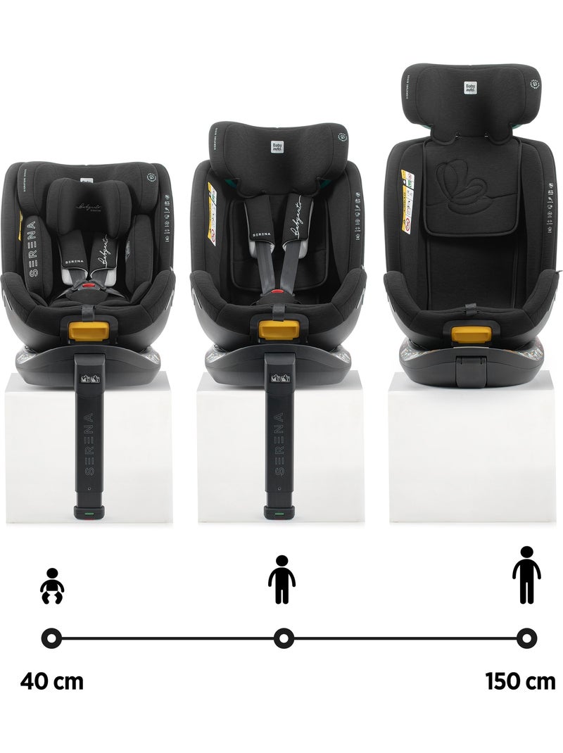 Serena Ifix 40 150 cm, Rotatoria con pata de apoyo Babyauto - COAL Negro - Kiabi