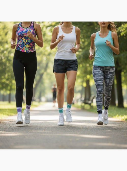 Sergio Tacchini Pack Calcetines Cortos Mujer Quarter Lote de 6 - Kiabi