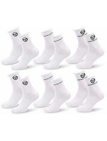 Sergio Tacchini Pack Calcetines Cortos Mujer Quarter Lote de 6