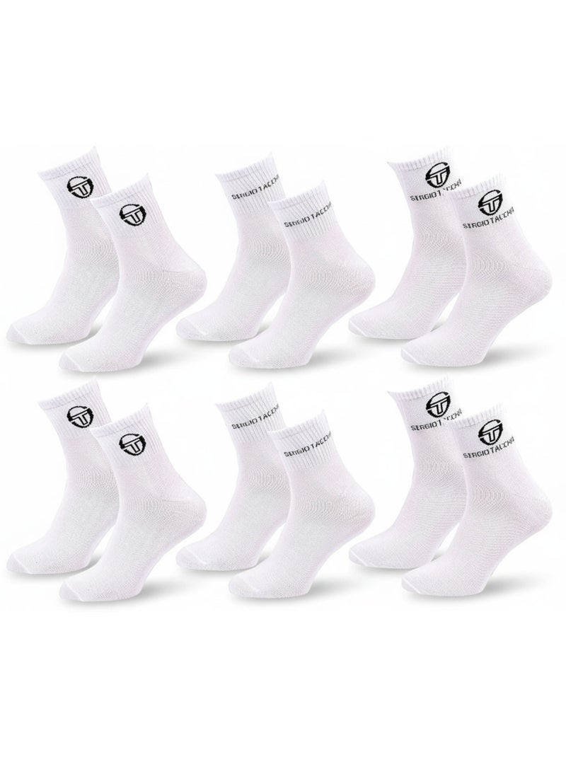 Sergio Tacchini Pack Calcetines Cortos Mujer Quarter Lote de 6 Blanco - Kiabi