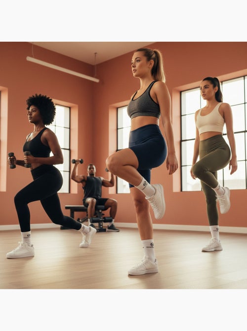 Sergio Tacchini Pack Calcetines Cortos Mujer Quarter Lote de 6 - Kiabi