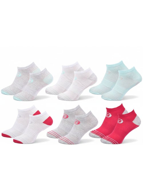 Sergio Tacchini Pack Calcetines Cortos Mujer Quarter Lote de 6 - Kiabi