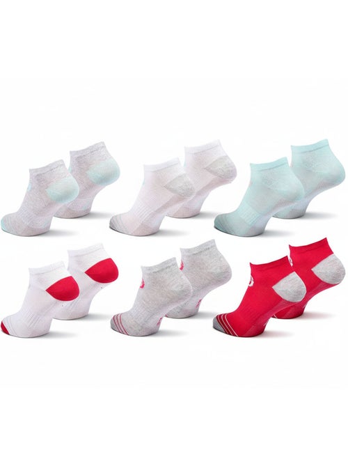 Sergio Tacchini Pack Calcetines Cortos Mujer Quarter Lote de 6 - Kiabi