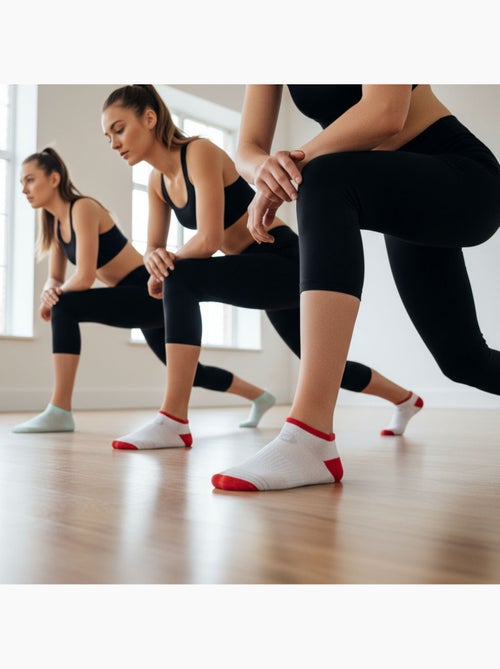 Sergio Tacchini Pack Calcetines Cortos Mujer Quarter Lote de 6 - Kiabi