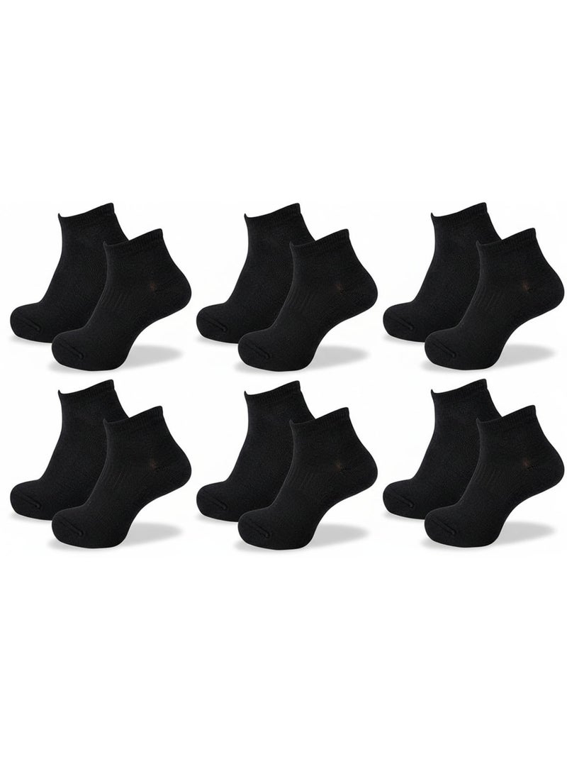Sergio Tacchini Pack Calcetines Cortos Mujer Quarter Lote de 6 Negro - Kiabi