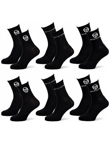 Sergio Tacchini Pack Calcetines Cortos Mujer Quarter Lote de 6